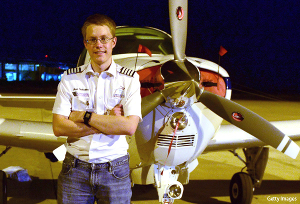 Matt Guthmiller Matt Guthmiller 19 Is Youngest Person to Fly Solo Around