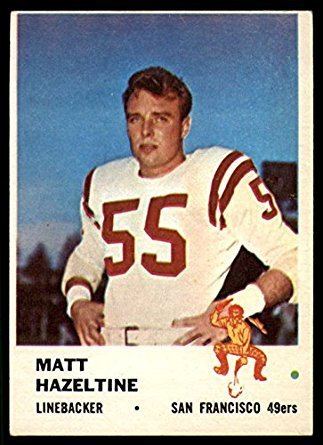 Matt Hazeltine Amazoncom Football NFL 1961 Fleer 66 Matt Hazeltine NM Near Mint