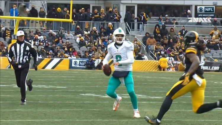 Matt Moore (American football) Matt Moore big hard hit Miami Dolphins Pittsburgh Steelers 0108