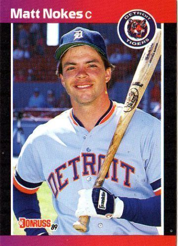 Matt Nokes DETROIT TIGERS Matt Nokes 116 DONRUSS 1989 MLB Baseball
