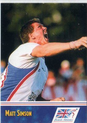 Matt Simson ATHLETICS Matt Simson 130 MAXX Athletics 1992 British Athletics