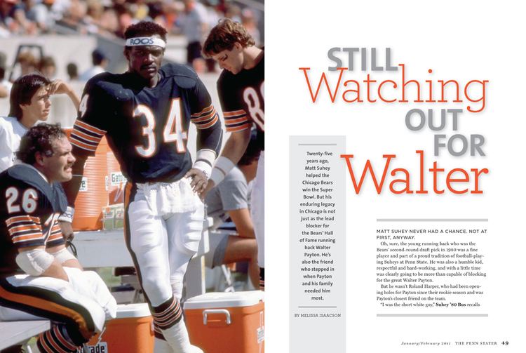 Matt Suhey Walter Payton The Penn Stater Magazine
