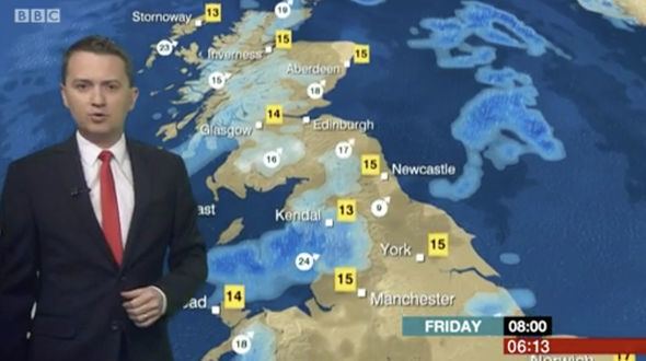Matt Taylor (meteorologist) BBC weather Moment Matt Taylor gets telling off from presenter Naga