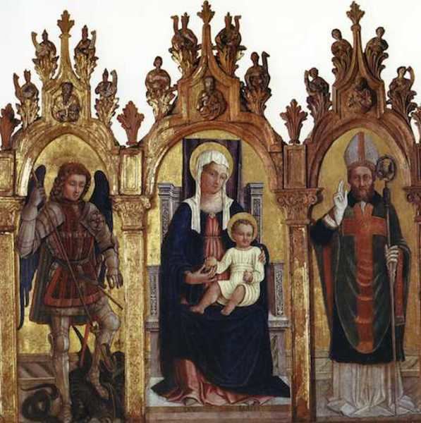 Matteo Cesa Matteo Cesa San Michele arcangelo Madonna con il Bambino in trono