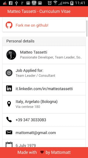 Matteo Tassetti Matteo Tassetti cv Ionic Demo Download Matteo Tassetti cv Ionic