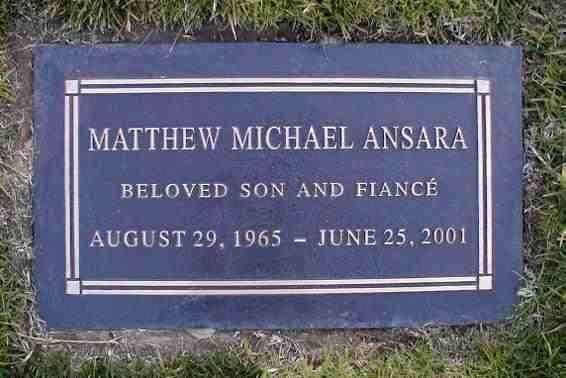 The grave of Matthew Michael Ansara
