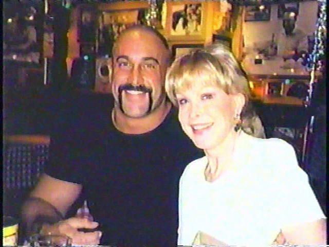 Matthew Ansara with Barbara Eden beside him