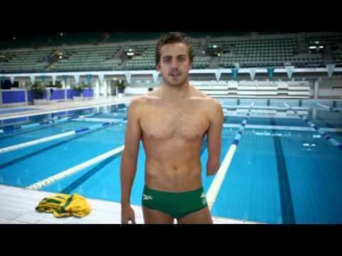 Matthew Cowdrey Play by the Rules Paralympics ad featuring swimmer Matthew Cowdrey