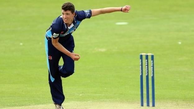 Matthew Fisher Matthew Fisher Yorkshire bowler 15 dreaming of England