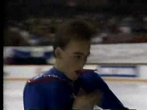 Matthew Hall (figure skater) Matthew Hall 1988 Skate Canada SP YouTube