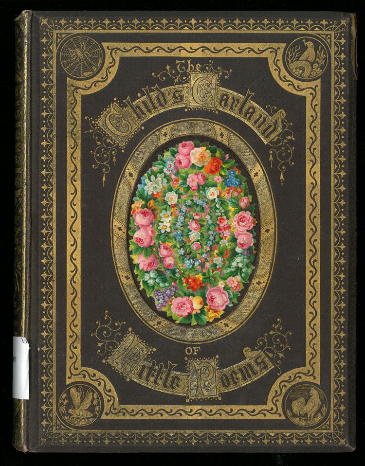 Matthias Barr Cover Childs Garland of Little Poems by Matthias Barr 1878 with