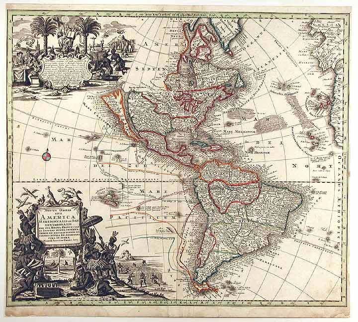 Matthäus Seutter The World and Continents Five Maps Matthus SEUTTER