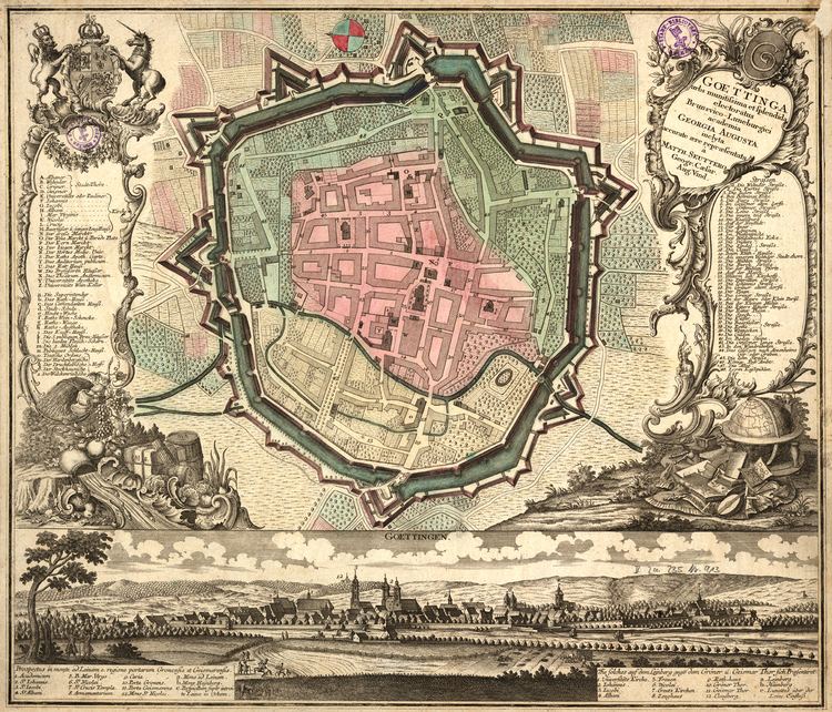 Matthäus Seutter FileGoettingen fortifikationsplan matthaeus seutter um 1730jpg