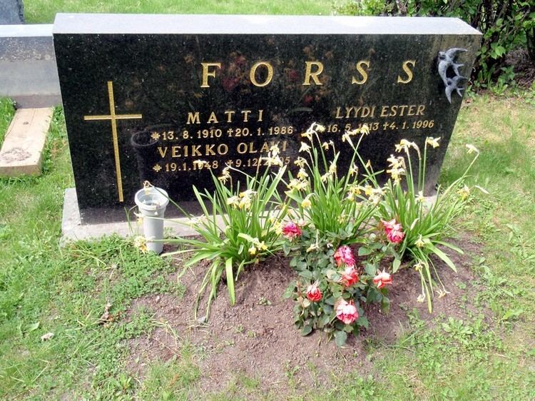 Matti Forss Matti Forss 1910 1986 Find A Grave Memorial