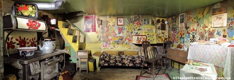 Maud Lewis turned the single ground-floor room of her house into her studio and her showroom