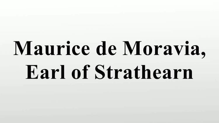 Maurice de Moravia, Earl of Strathearn Maurice de Moravia Earl of Strathearn YouTube