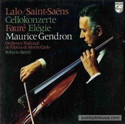 Maurice Gendron Lalo SaintSaens Maurice Gendron Cello Concertos