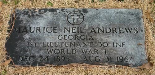 Maurice Neil Andrews Maurice Neil Andrews 1895 1977 Find A Grave Memorial