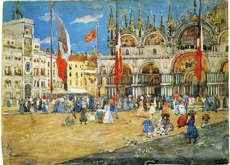 Maurice Prendergast St Mark39s Venice Maurice Prendergast WikiArtorg