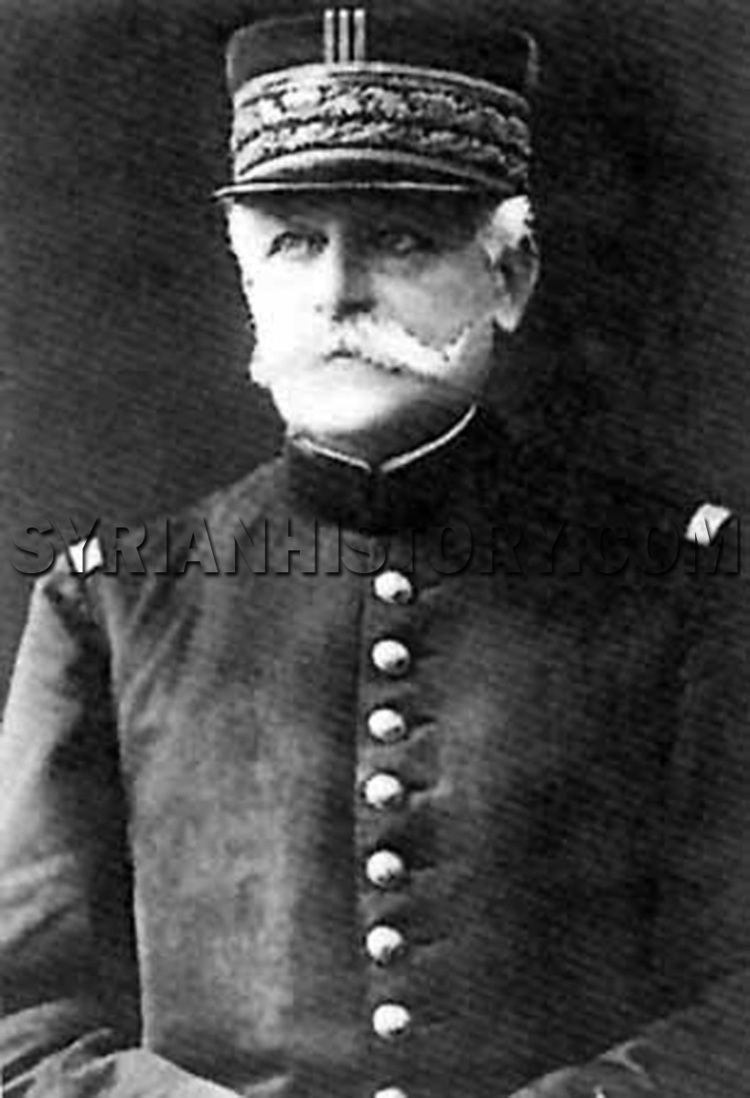 Maurice Sarrail Syrian History French High Commissioner Maurice Sarrail 18561929