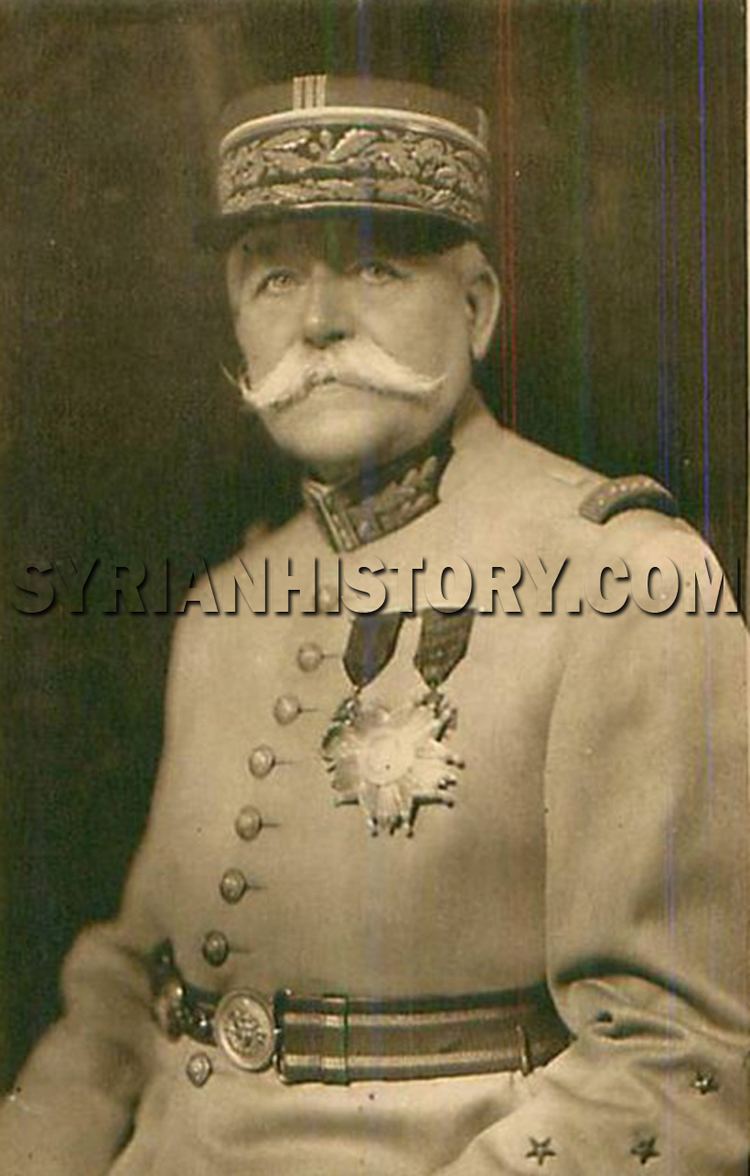 Maurice Sarrail Syrian History General Maurice Sarrail the French High