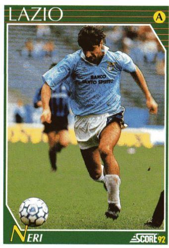 Maurizio Neri LAZIO Maurizio Neri 165 SCORE 1992 Italian Football Trading Card