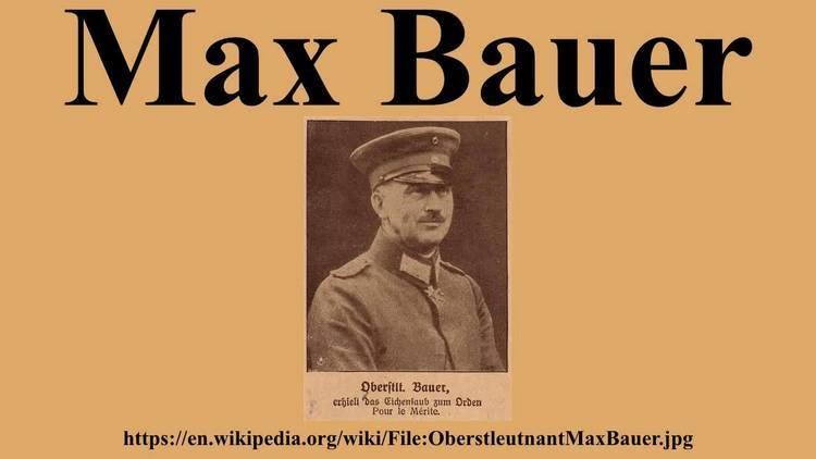 Max Bauer Max Bauer YouTube