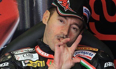 Max Biaggi World Superbike Championship leader Max Biaggi suffers at