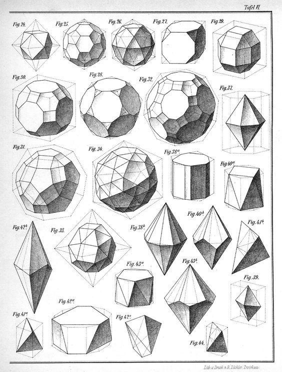 Max Brückner Plates from the book Max Bruckner quotVielecke und Vielflache