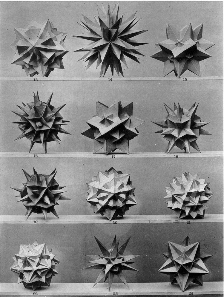 Max Brückner Max Bruckner 1906 polyhedra amp icosahedron models Graphicine