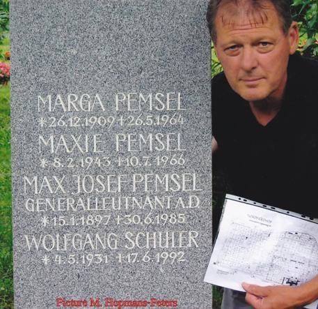 Max-Josef Pemsel Pemsel Max Josef Johann WW2 Gravestone