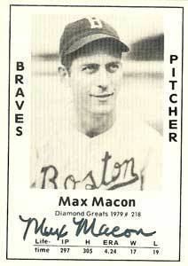 Max Macon wwwbaseballalmanaccomplayerspicsmaxmaconau