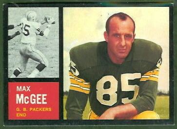 Max McGee Max McGee 1962 Topps 67 Vintage Football Card Gallery