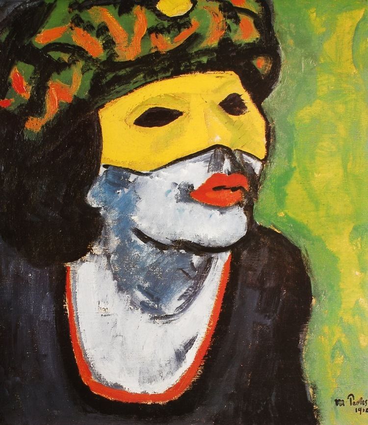 Max Pechstein The Masked Woman Max Pechstein WikiArtorg