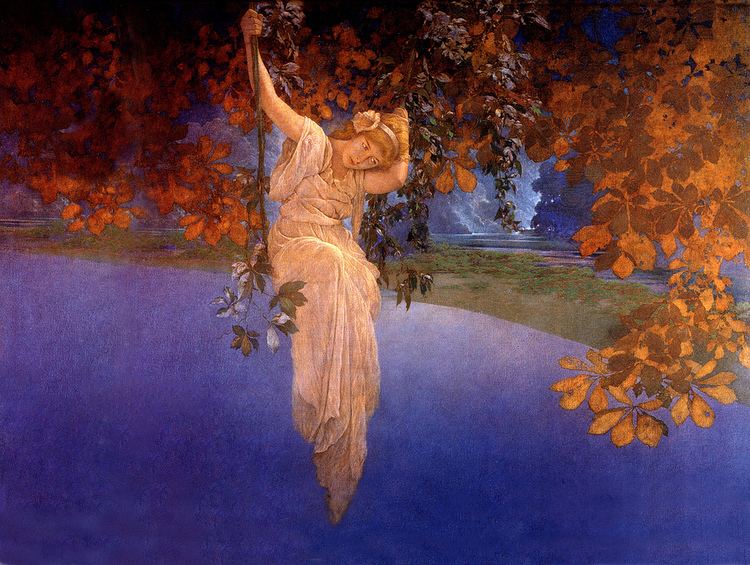 Maxfield Parrish Maxfield Parrish 39Reveries39 1913 expanded for computer