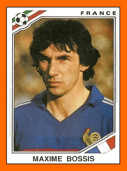Maxime Bossis Old School Panini Mexico 86 Maxime BOSSIS