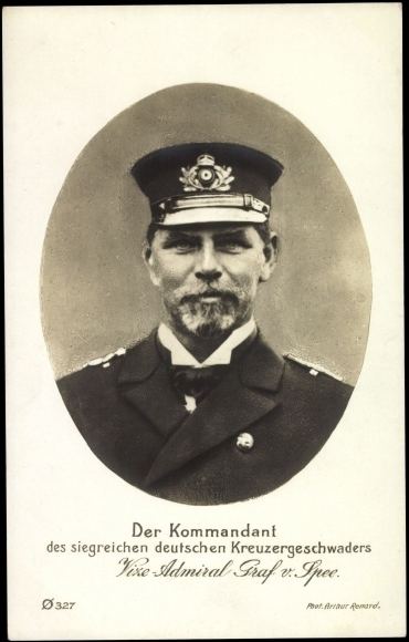 Maximilian von Spee Passepartout Postcard Vizeadmiral Graf Maximilian von Spee