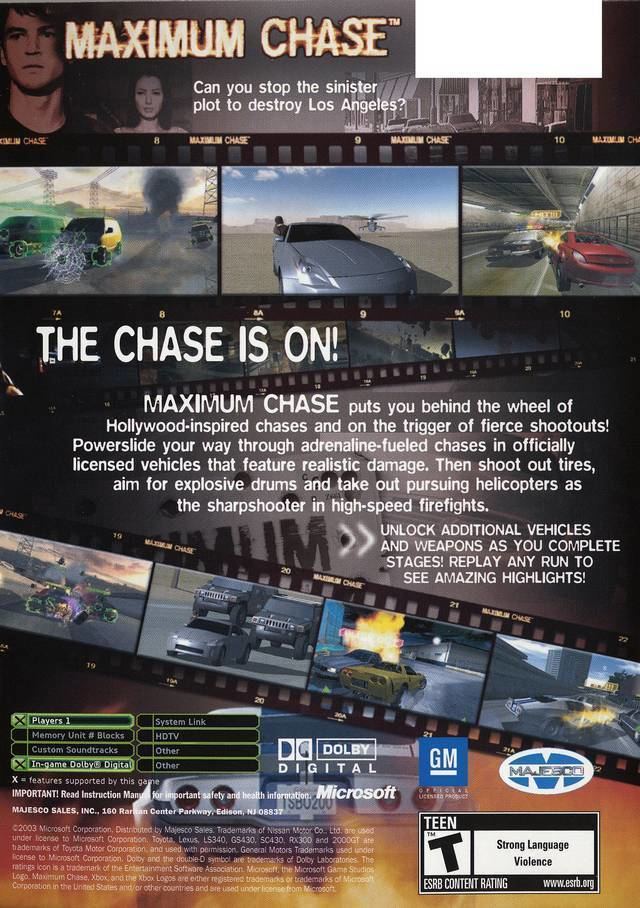 Maximum Chase Maximum Chase Box Shot for Xbox GameFAQs