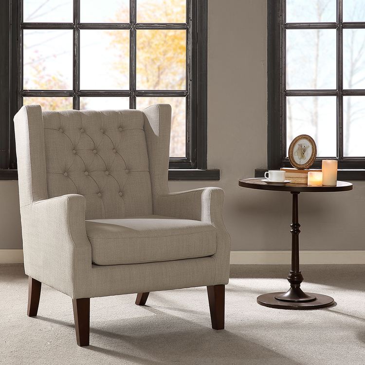 Maxwell Button Madison Park Maxwell Button Tufted Wing Chair eBay