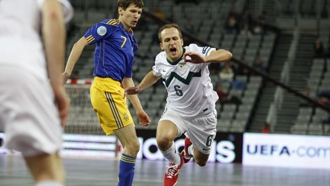 Maxym Pavlenko Maxym Pavlenko Ukraine Rok Grzelj Slovenia Futsal EURO