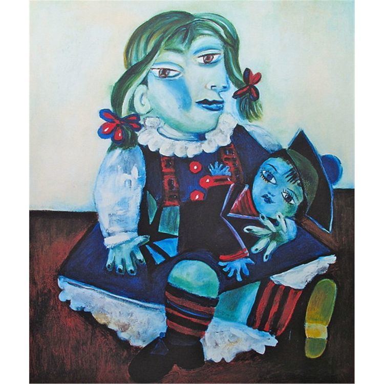 Maya with Doll Picasso Pablo Maya with Doll signed and numbered print