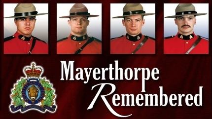 The RCMP Constables Leo Johnston, Brock Myrol, Anthony Gordon, and Peter Schiemann who were gunned down by James Roszko