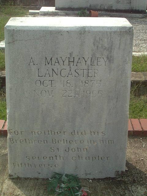 Mayhayley Lancaster Amanda Mahayley Lancaster 1878 1955 Find A Grave Memorial