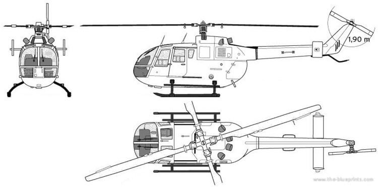 MBB Bo 105 TheBlueprintscom Blueprints gt Helicopters gt Bolkow gt Bolkow MBB