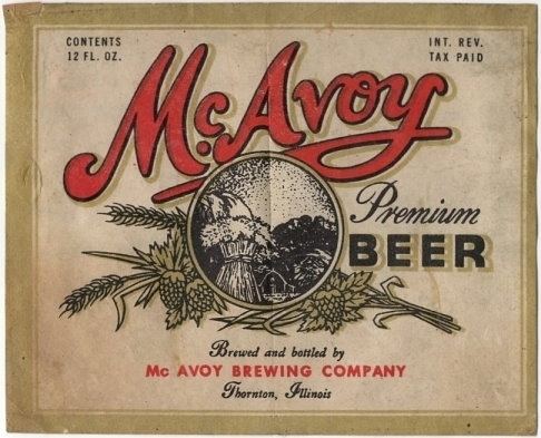 McAvoy Brewing Company wwwtaverntrovecombeerpicsMcAvoyPremiumBeerL