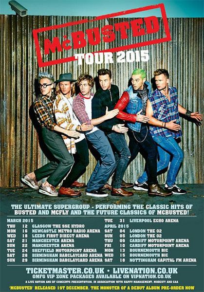 McBusted Tour McBusted announce 2015 tour