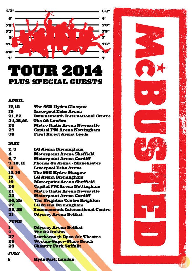mcbusted tour setlist