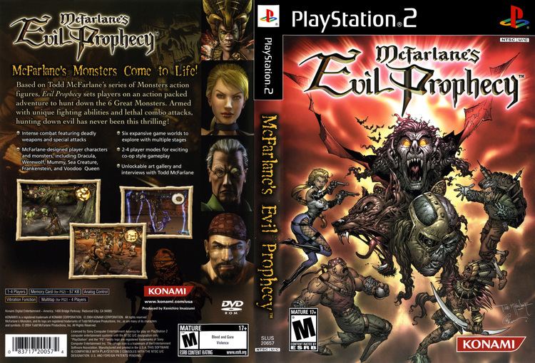 McFarlane's Evil Prophecy McFarlanes Evil Prophecy Cover Download Sony Playstation 2 Covers