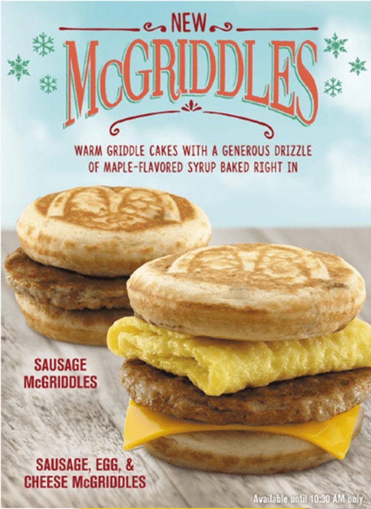 McGriddles McDonald39s Introduces the New McGriddles
