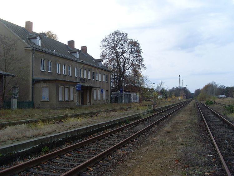 Mücka railway station